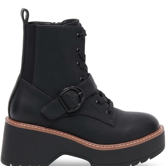 Aqua College Lace-Up Combat Boots Size 7.5 waterproof New - Picture 2 of 11